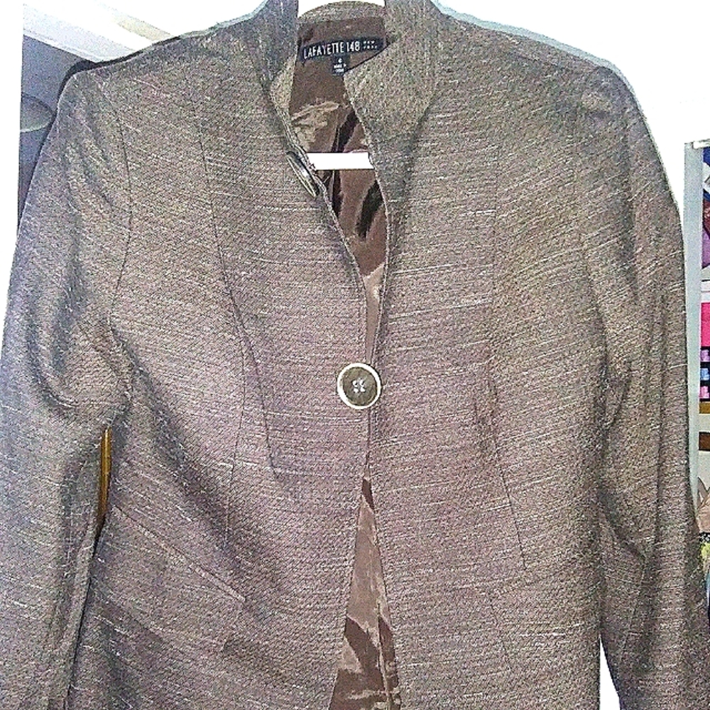 Lafayette 148 NY wool One Button  blazer